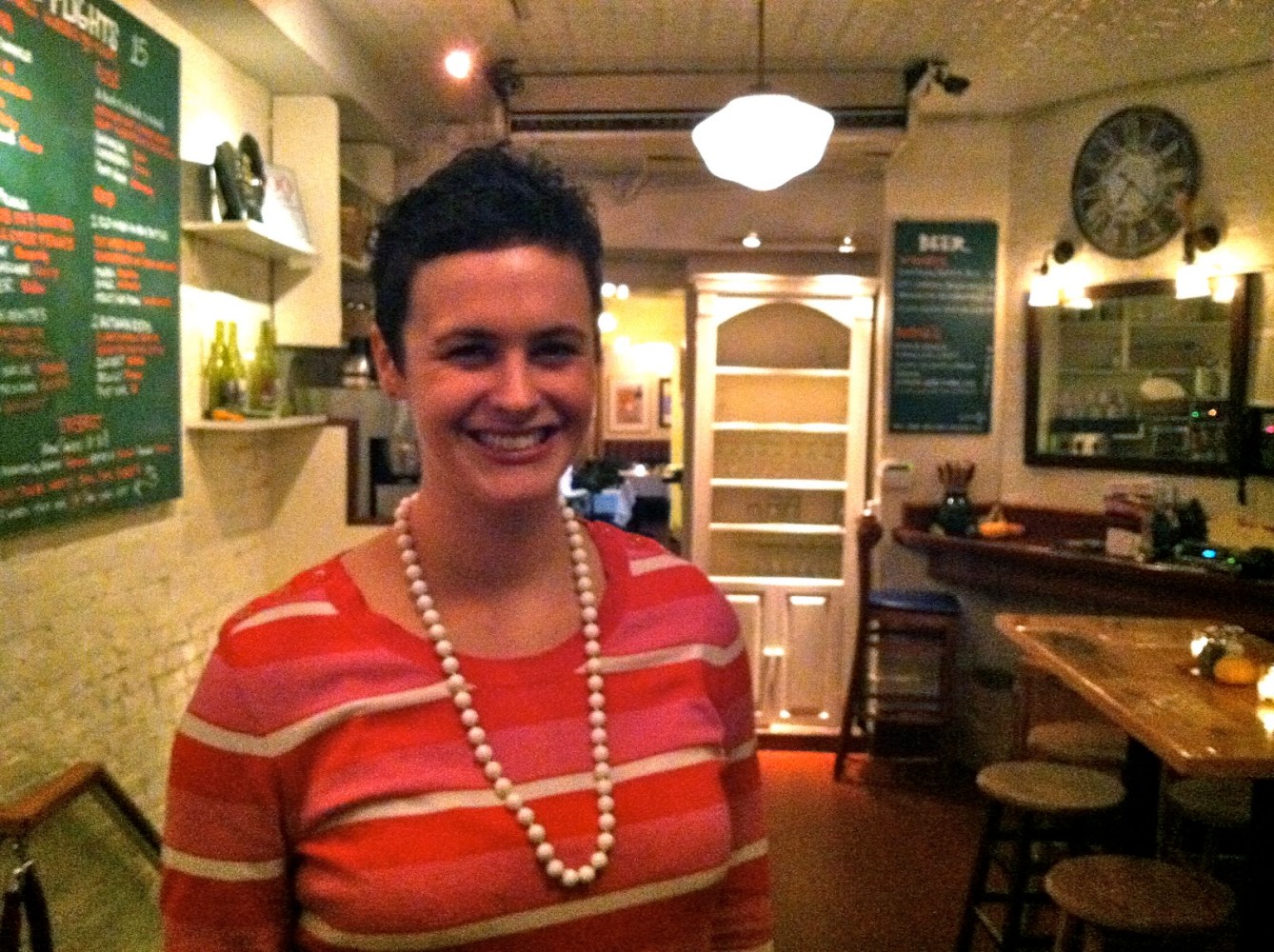 a person smiling for the camera