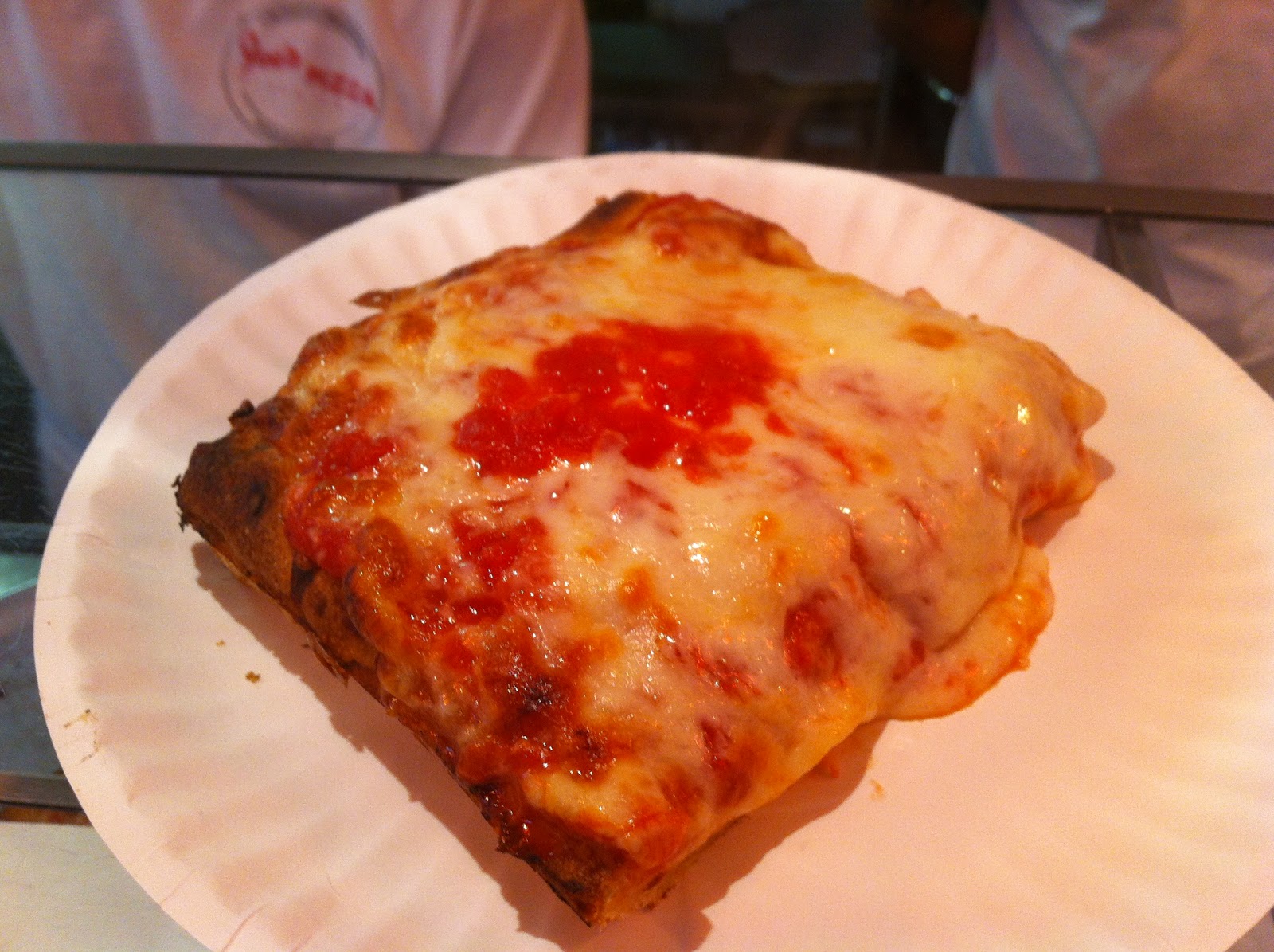 IMG_0054 a slice of pizza on a paper plate
