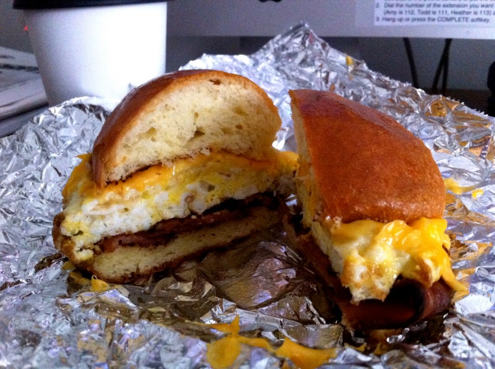 a close up of a sandwich on a plate