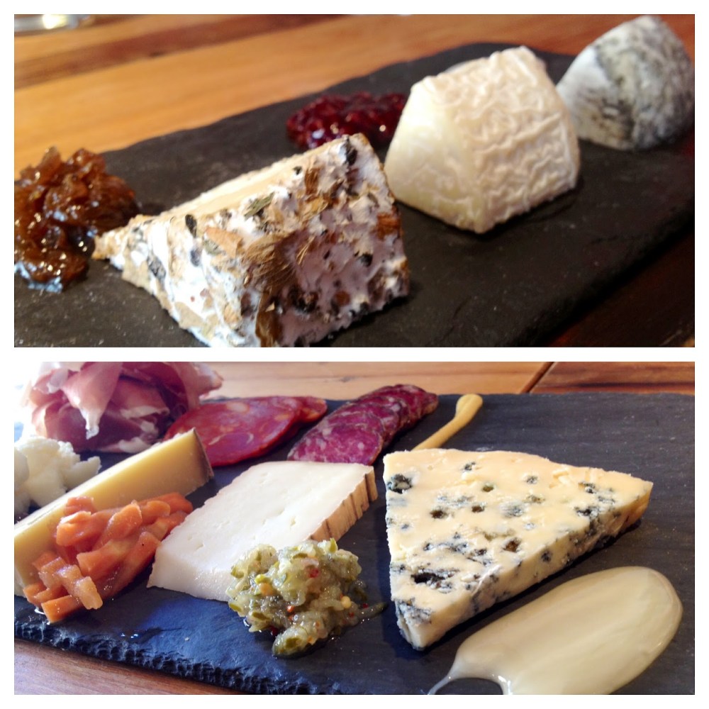 a bunch of different types of food