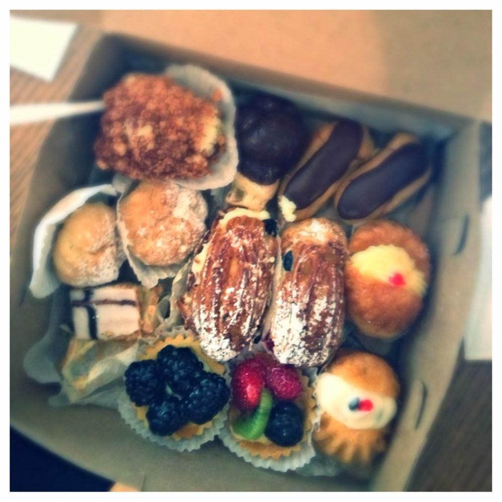 a close up of food