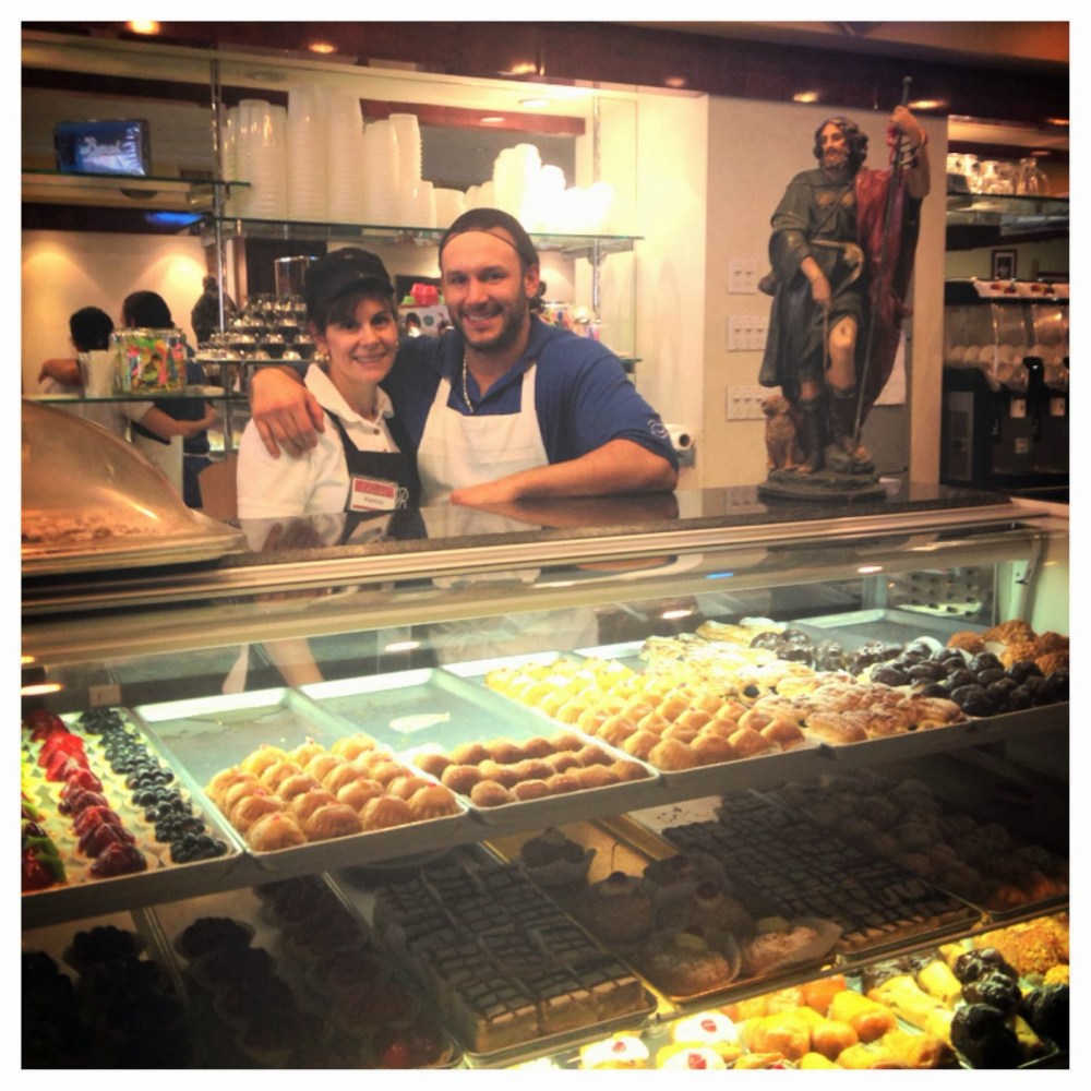 Leslie Pasternack et al. preparing food in a store