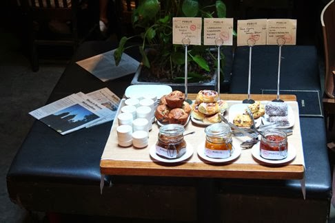 a tray of food on a table