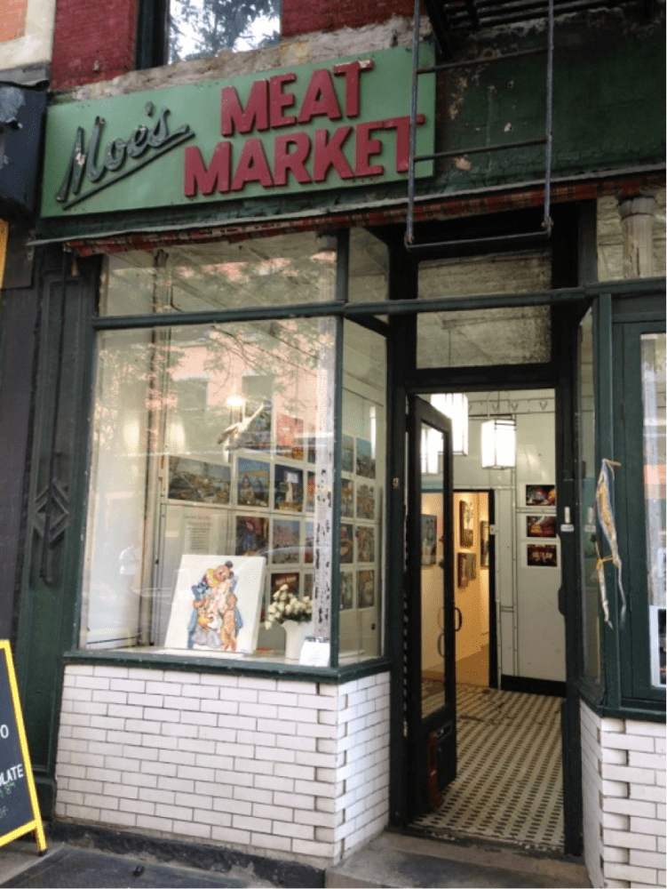 a store front at day