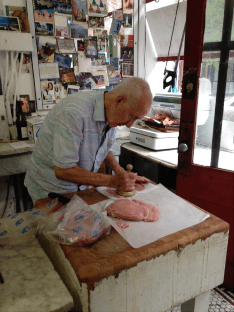 a person sitting at a table