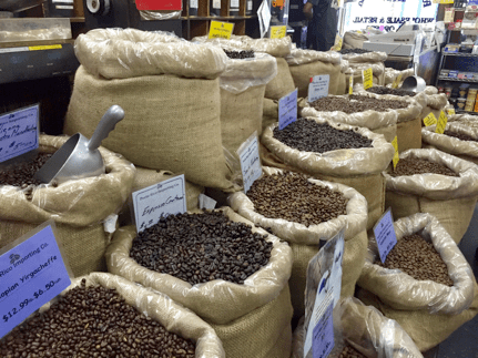 food on display