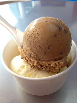 a bowl of dessert on a plate