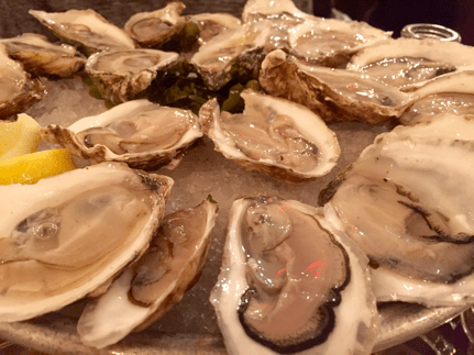 a close up of food