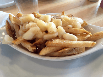 a plate of food on a table