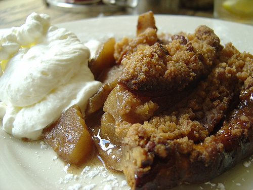 a close up of food on a plate