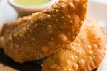 a close up of food on a plate