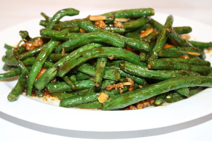 a plate of food with broccoli