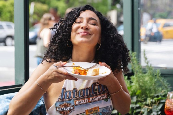 a person sitting on a bench