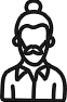 a drawing of a face