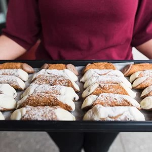 a tray of food
