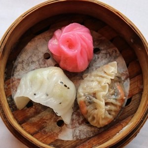 a tray of food