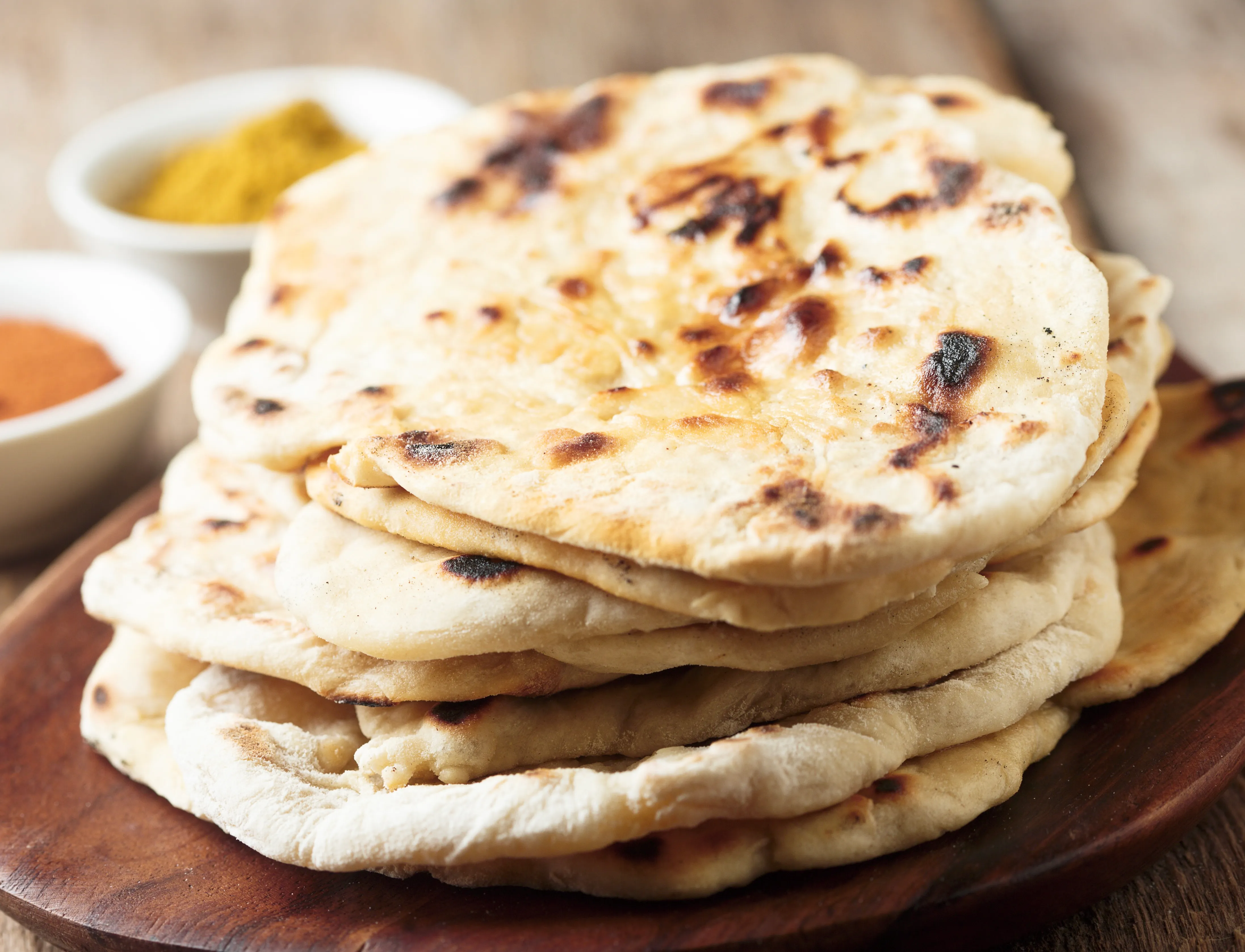 Fresh Baked Naan Bread