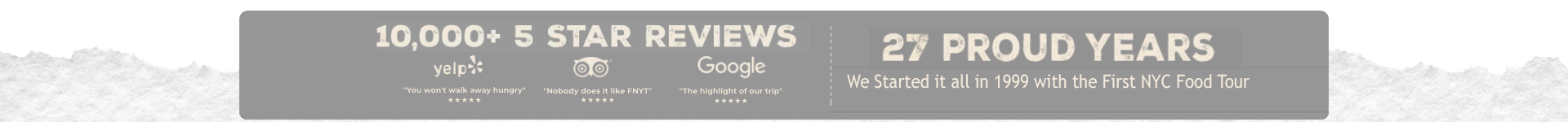 Banner: 10,000+ 5-Star Reviews; 27 Proud Years.