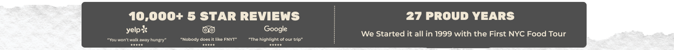 Banner with 10,000+ 5-star reviews and 27 proud years text.