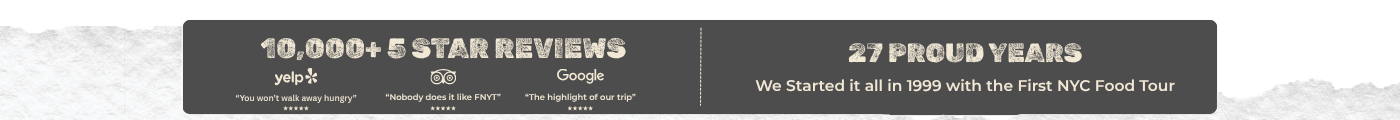 Banner with '10,000+ 5-star reviews' and '27 proud years' text.
